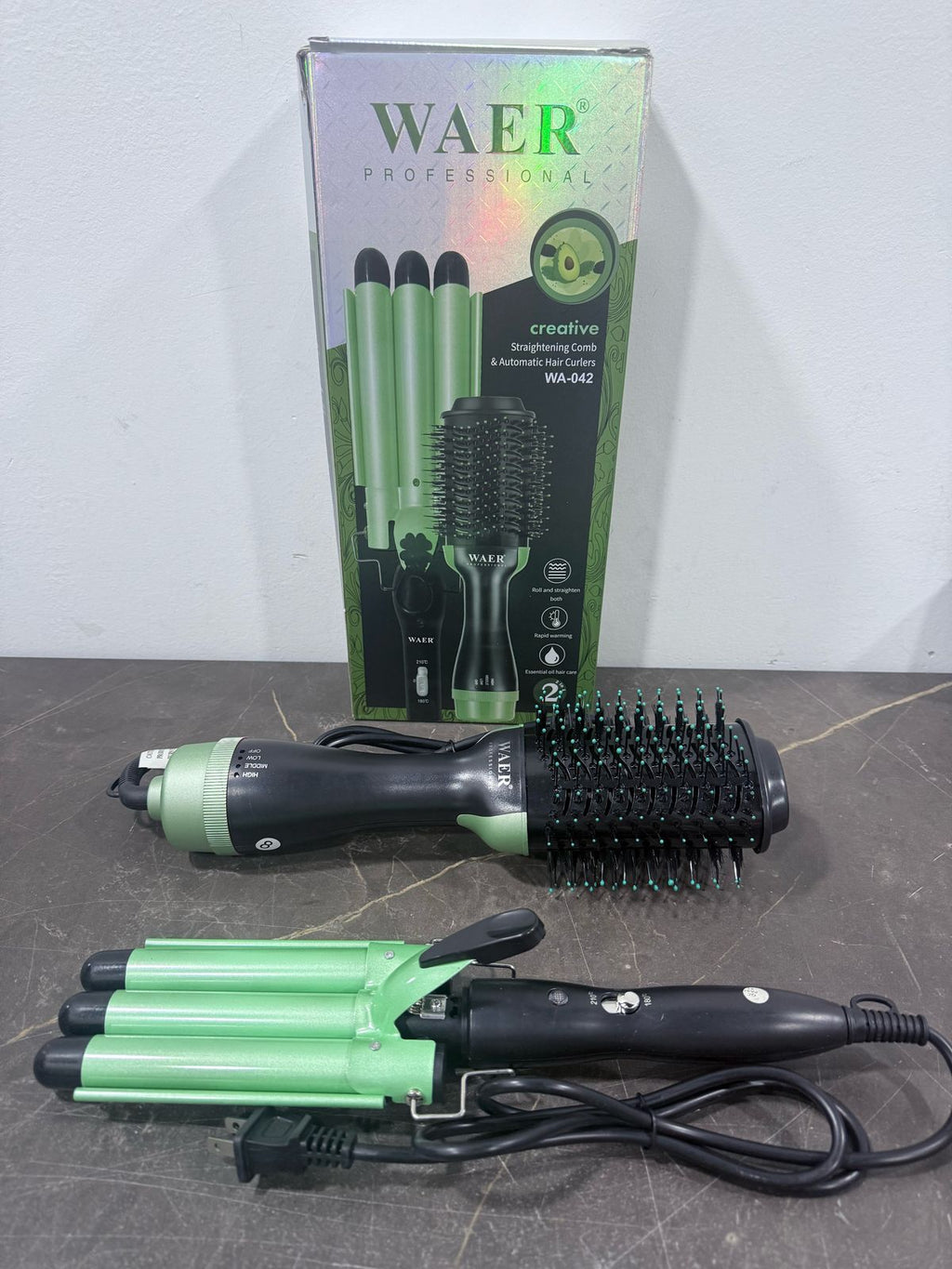 Combo Secador Mas Rizador AGUACATE