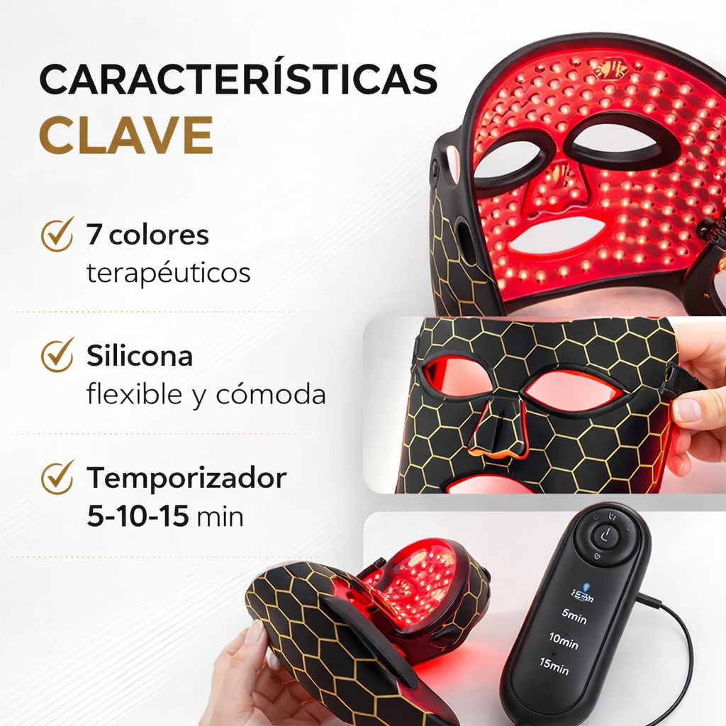 Mascarilla Led Facial Terapia